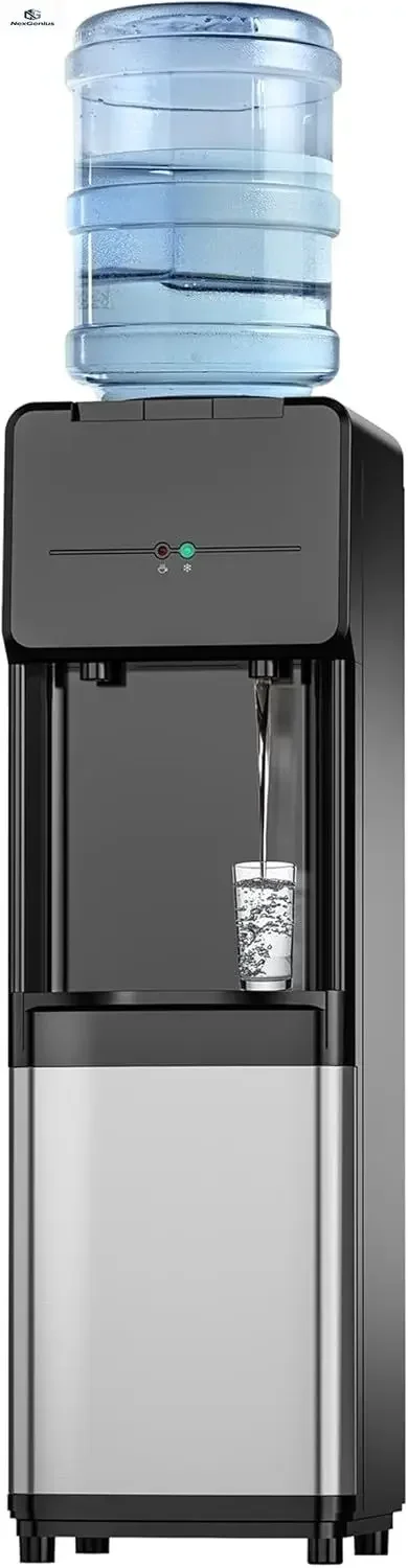 Hot & Cold Water Dispenser, Top Loading Water Dispenser for 3 or 5 Gallon Bottles, Top Loading Hot & Cold Water Dispensor with C