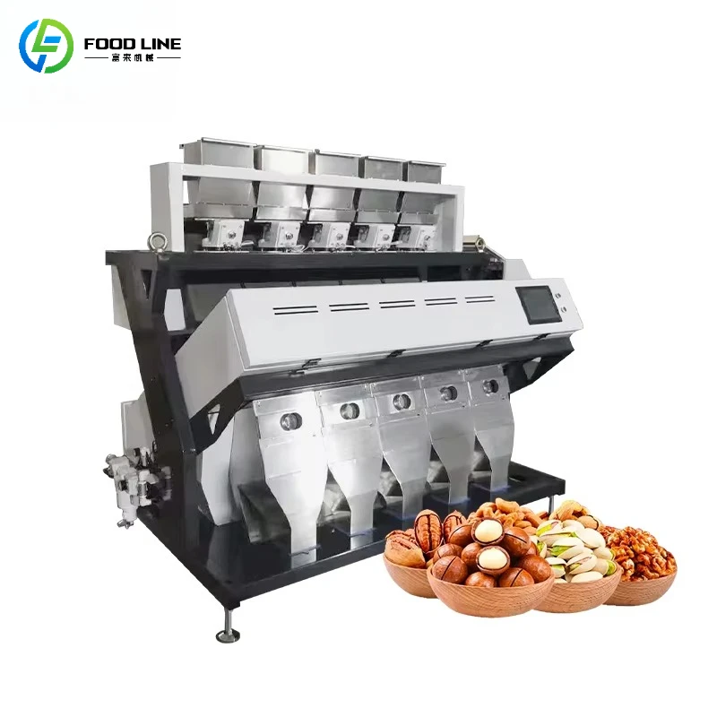 Customized Multi Channel Color Sorting Machine High Speed Sorting Agricultural Products Color Selector Equipment