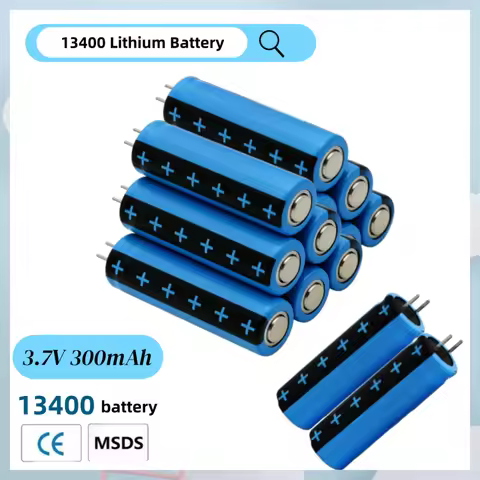 1-10pcs 13400 Lithium Battery 3.7V 300mAh Rechargeable Li-ion Battery with Long Lasting Battery Life for Remote Control Toys