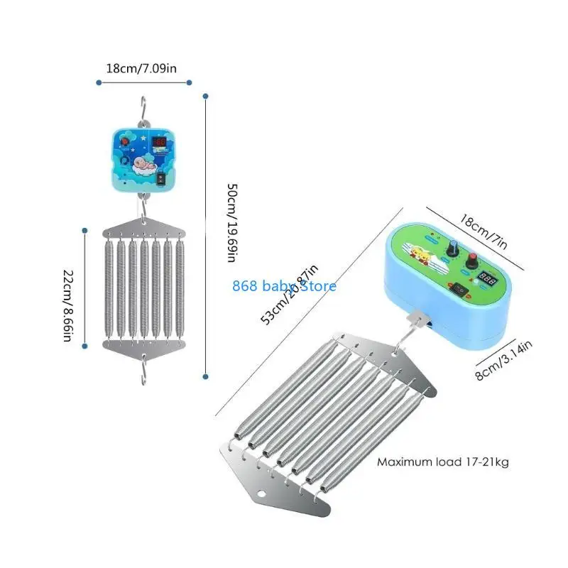 29EE وحدة تحكم كهربائية لأرجوحة الأطفال مع مؤقت تشغيل هادئ للتحكم في هزازات الأطفال #6
