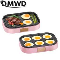 220V Electric Roasted Egg Hamburger Machine Red Beans Cake Pie Teppanyaki Grill Pancake Crepe Maker Steak Omelette Frying Pan