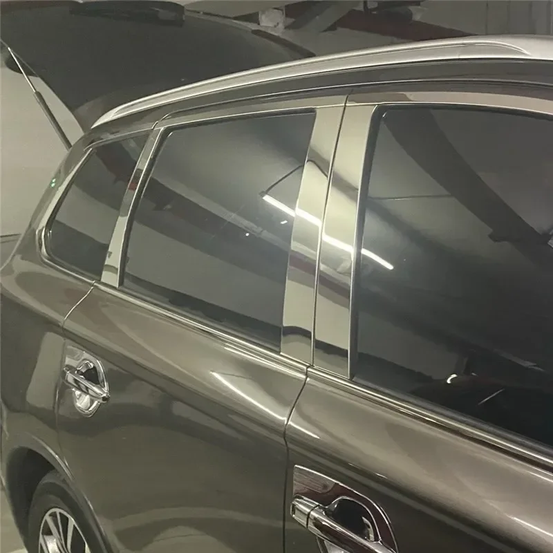 

WELKINRY For Mitsubishi Outlander 3rd Generation 2014-2022 Car Body Door Window Central Middle B C Column Pillar Post Cover Trim
