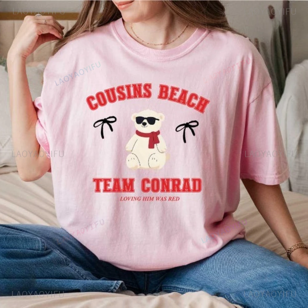 Team Conrad Junior Mint Bear Cousins Beach Graphic T Shirts Book Series Fan Gift Summer I Turned Pretty woman Man Cotton Top