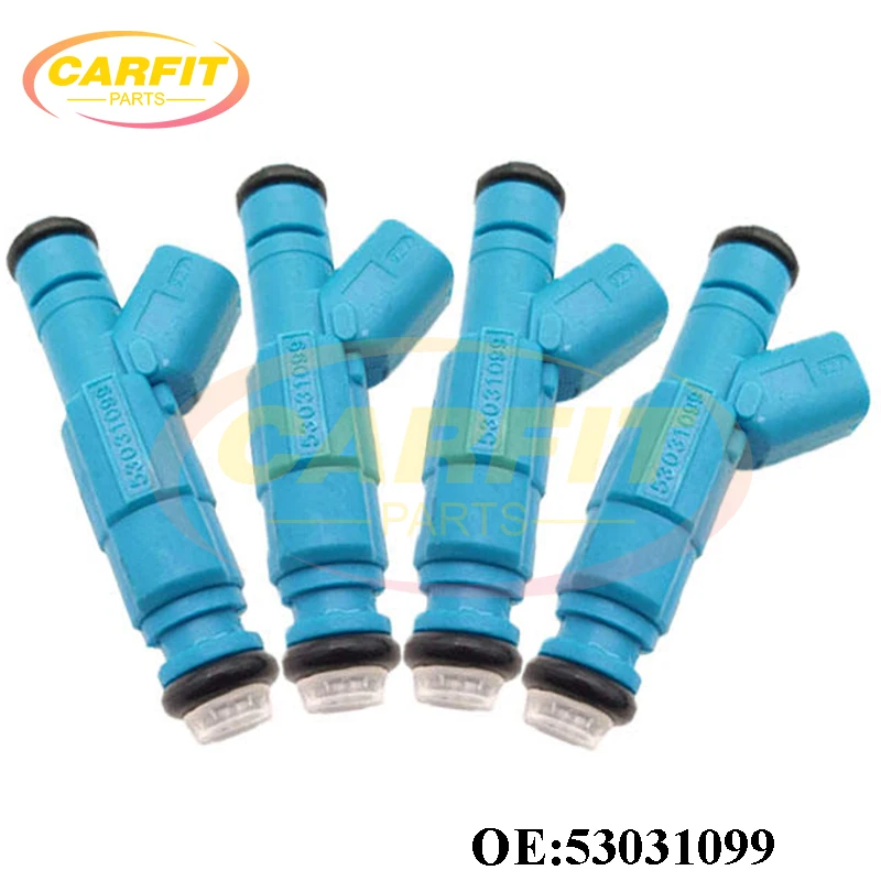 6PCS New OEM 53031099 0280155972 FJ479 Fuel Injectors Nozzle For Dodge Ram 1500 Jeep Liberty 3.7L 3.9L 2002-2003 Car Accessories