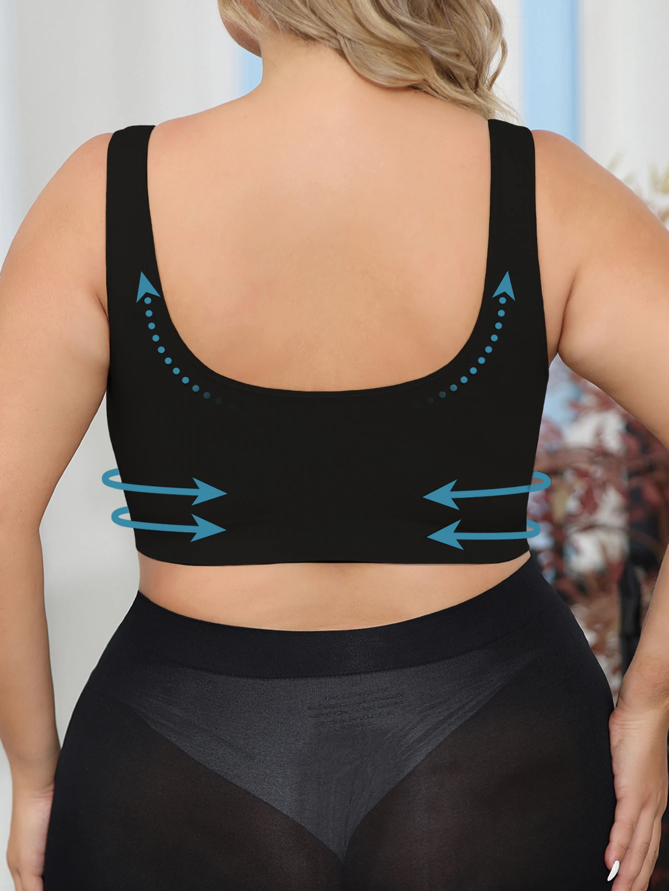 Plus Size Wireless Bra for Women Shaping Lifting Prevent Spillage And Sagging with Detachable Pads Full Coverage Comfortable Fit image 6