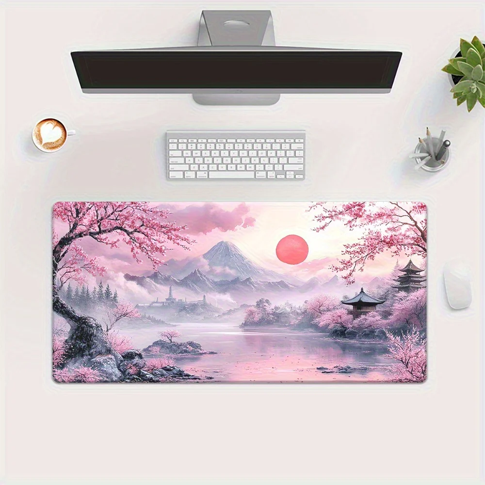 

Desk Protector Mouse Pad Gaming Cloth Surface Non Slip Rubber Base PC Laptop Keyboard Office Setup