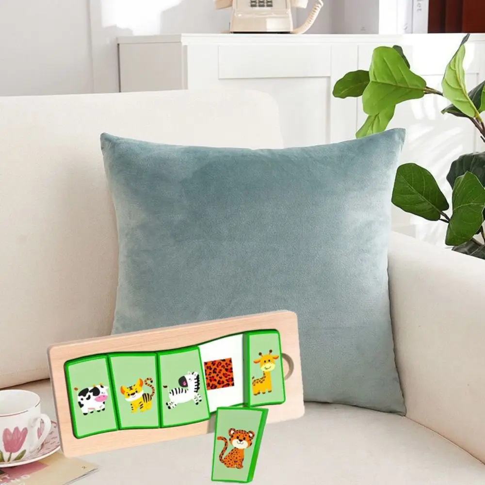 

Puzzle Board Wooden Toys 3D Puzzles Pattern Cognitive Montessori Shape Matching Board Game Challenges DIY Animal Jigsaw Toys