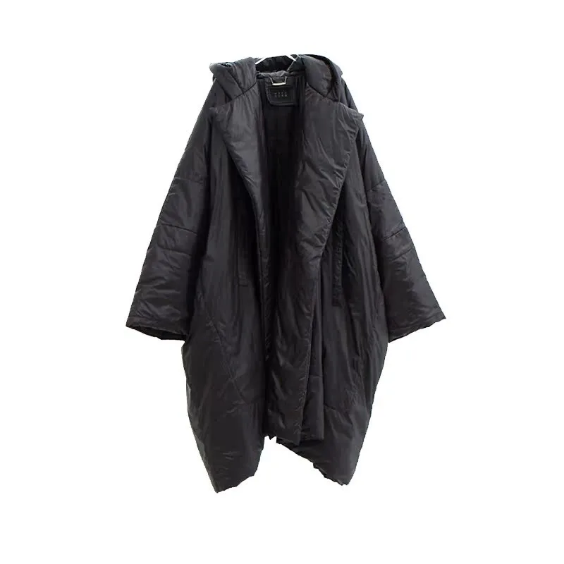 

Unisex~ Designer Oversized Open-Front Cotton Coat, Loose Mid-Length Turtle-Back Cotton Jacket for Women, Winter Wear, No Zipper~ No Buttons~