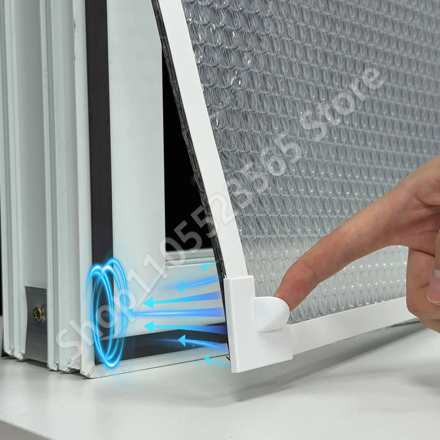 Magnetic Self‑Adhesive Bubble Film Window Insulation Curtain Household Windproof Cold‑Proof Heavy‑Duty Auto‑Closing Window Seal