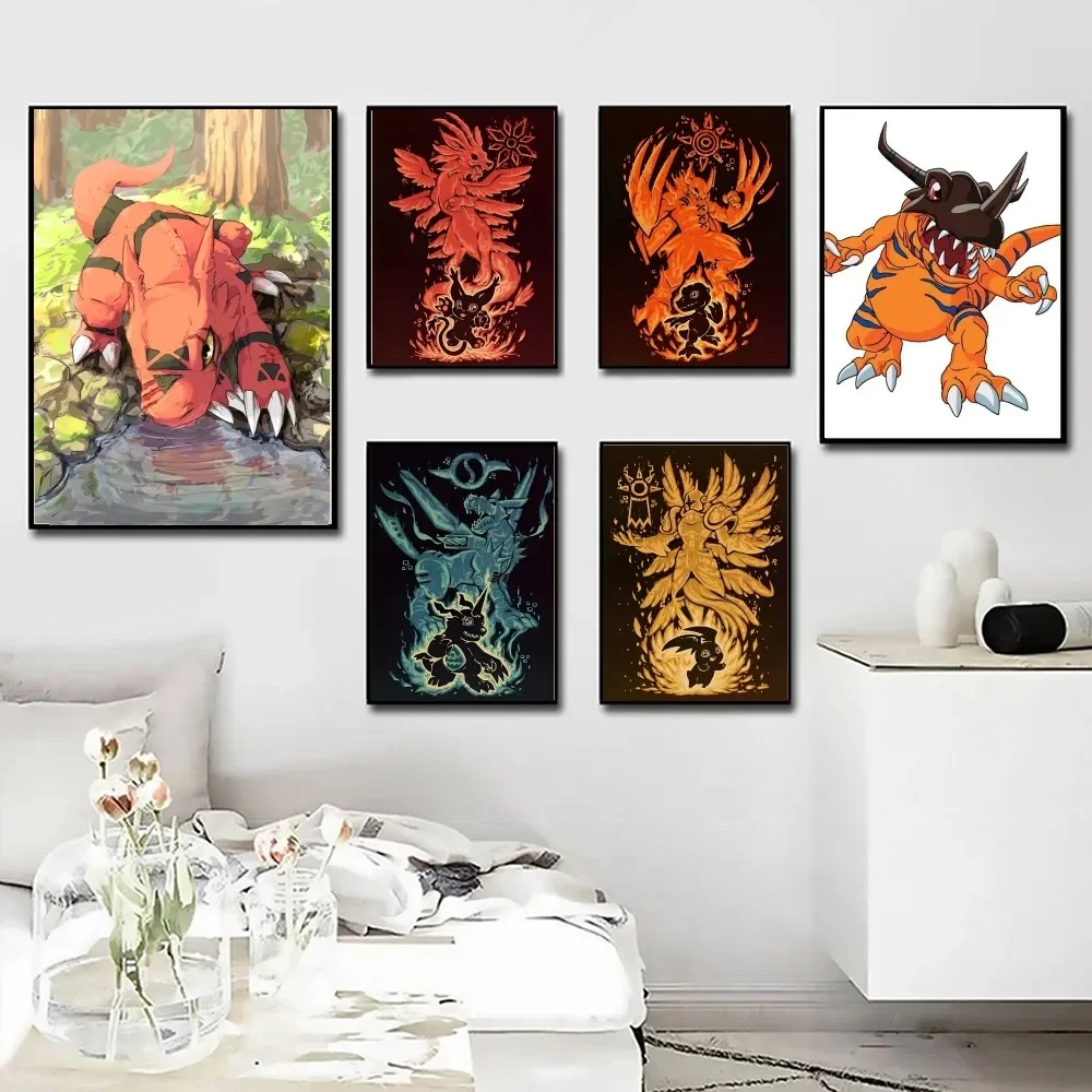 

1pc Japan Anime Digimon Poster Poster Art Print Bar Living Room Furniture Decor
