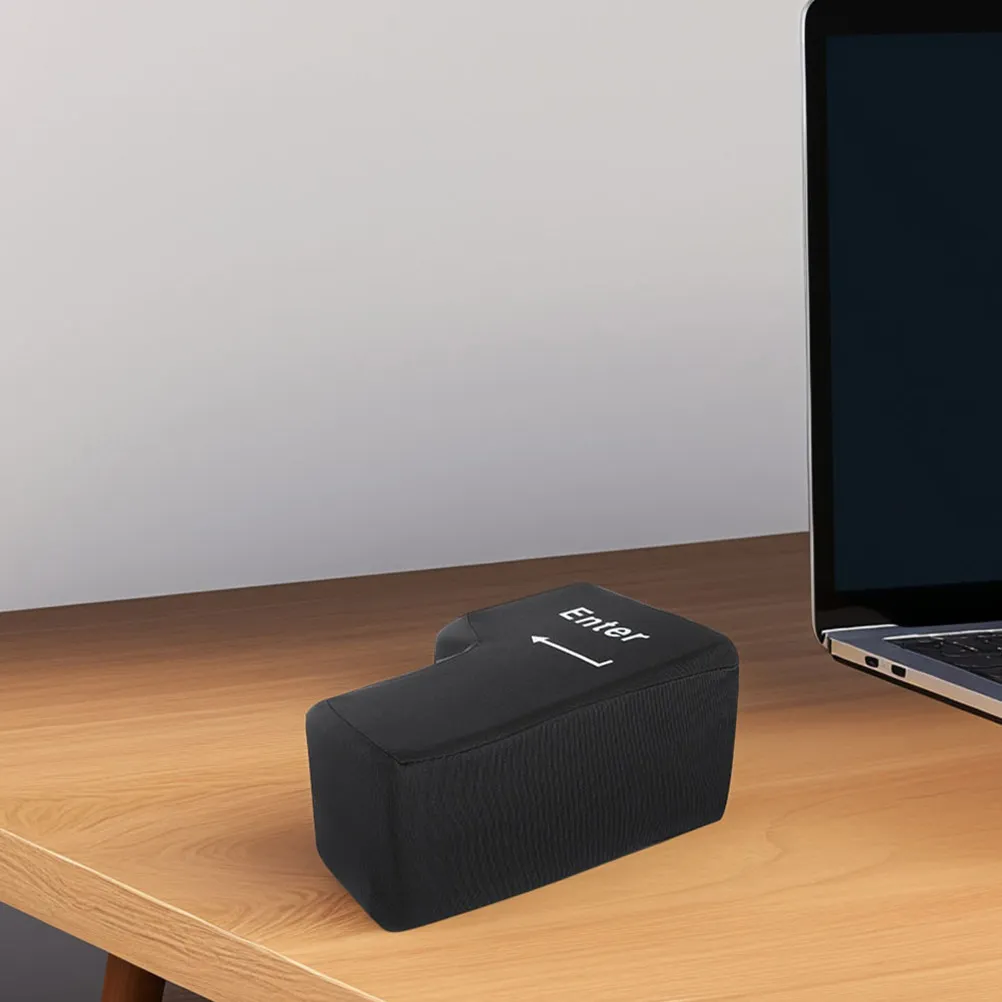 

2Pcs Giant Enter Key Pillow Super Sized 6X Big Button USB Functional Cushion for Desk Nap and Punch Decompression