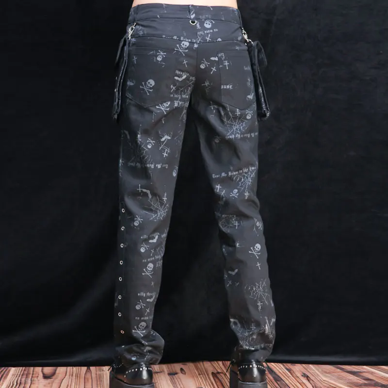 กางเกงขายาวทรงสลิมสไตล์เกาหลี แต่งหมุดโลหะ สำหรับผู้หญิง สไตล์พังก์ ดีไซน์ใหม่ น่ารัก เท่ห์ หลากหลายสไตล์ ช่วยให้ดูผอมเพรียว