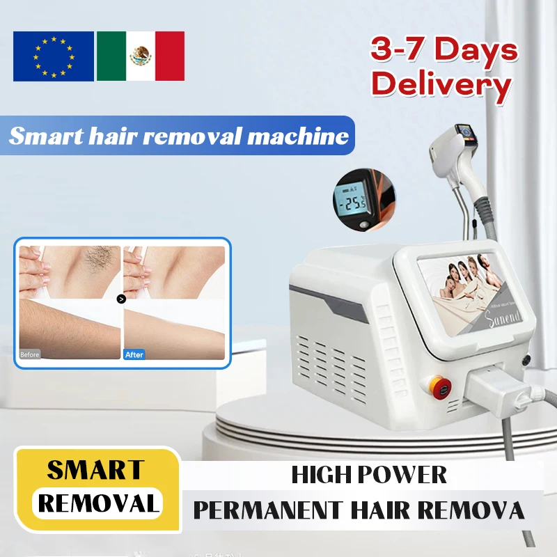 2025 Depiladora Laser 4 Wave Diode Laser Hair Removal Machine Cooling Penetration Professional Beauty Epilator