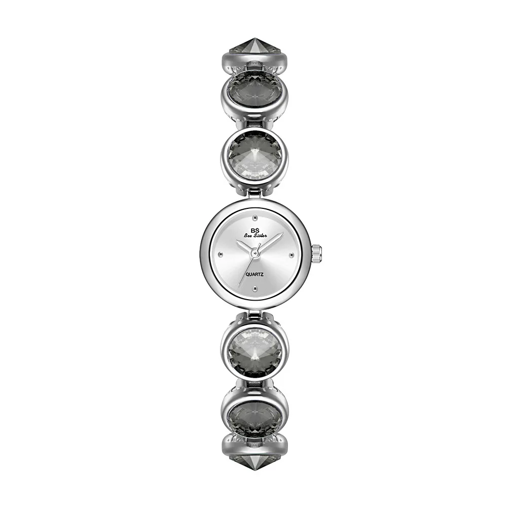 Woman Pink Rhinestone Watch Light Luxury Small Bracelet Clock Elegant Fashion Ladies Girl Student Dress Party Watches Gifts