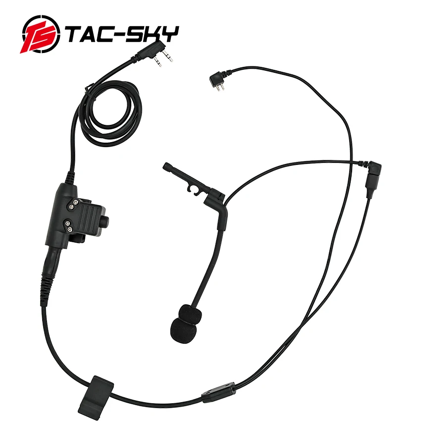 Y-Line Kit Compatible WithTactical Headset  COMTAC I II III XPI IPSC Version Headset  Equipped With U94 Ptt And Microphone