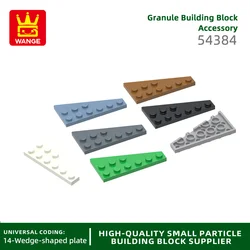 Wange63Pcs/lot 54384 Wedge Plate Left Plate 3x6 with Angle Building Blocks Moc Color Accessories Compatible with Brick DIY Parts