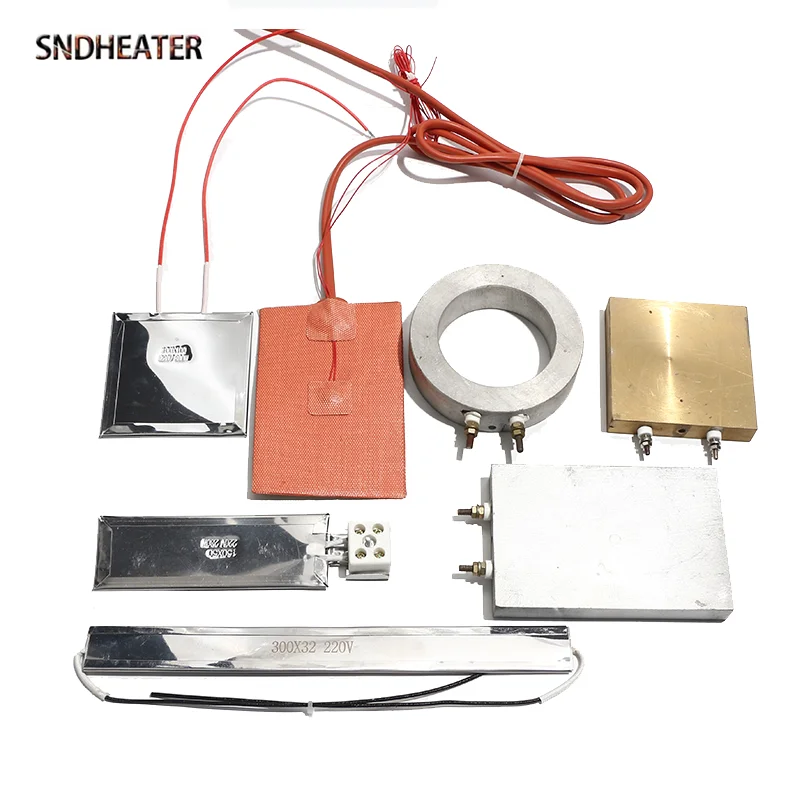 SNDHEATER Высокотемпературная нагревательная катушка из литого алюминия, медная нагревательная пластина 48 В, 120 В, 220 В, 380 В, 120 мм, 175 мм, 200 мм для экструдера