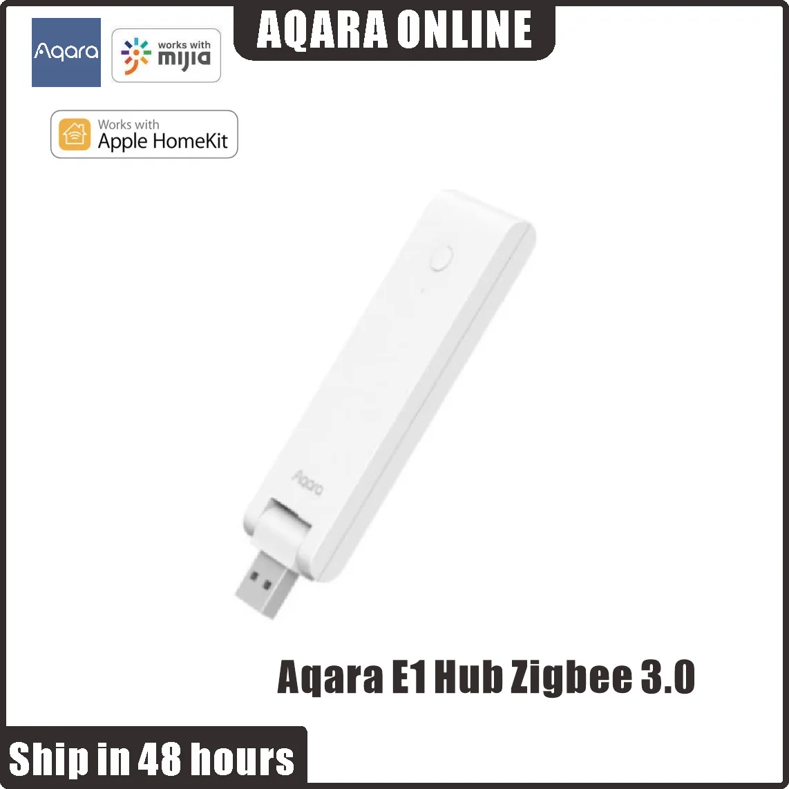 Aqara E1 Hub Zigbee 3.0 USB Smart Gateway Aqara Hub Wireless Zigbee Connect Remote For Mijia Mi home For Apple Homekit Control