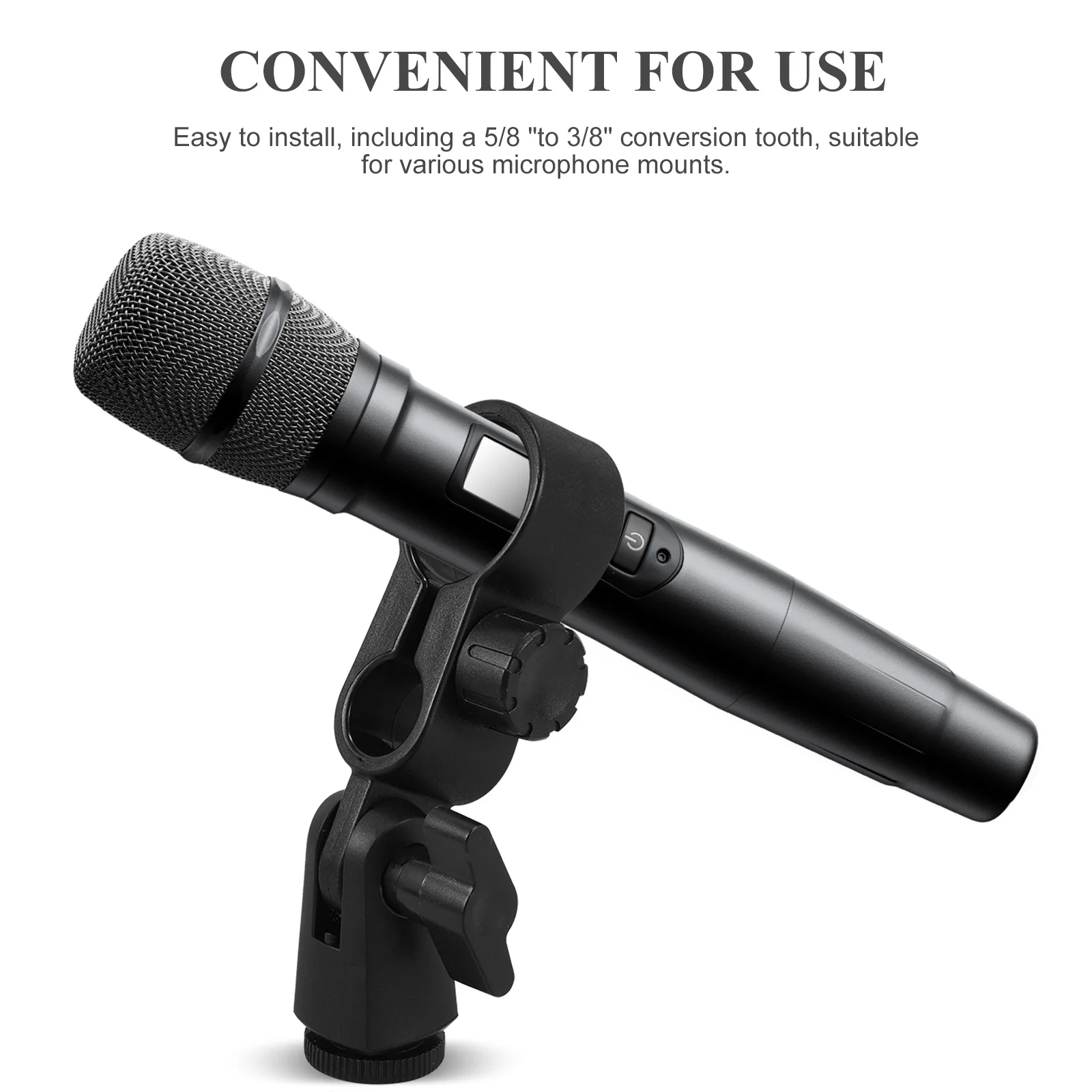 

2pcs Microphone Shock Mount Clip For Handheld Mics Mic Holder Stand Accessory Anti-Vibration Mount For Ktv Stage Concert Use