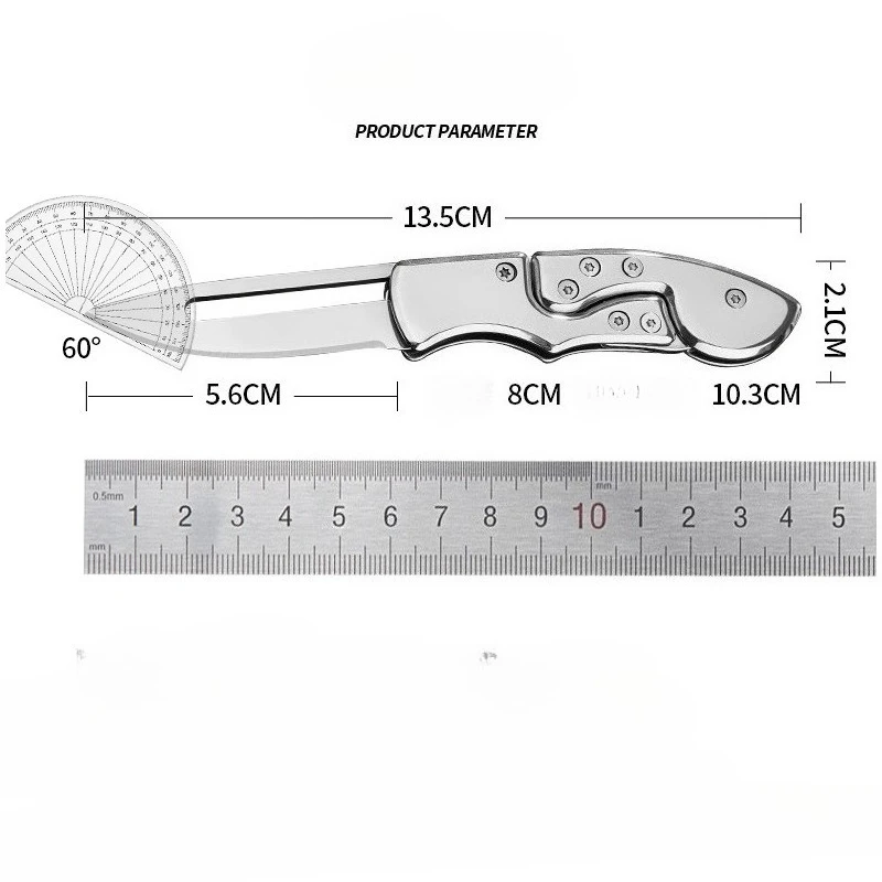 سكين ميكانيكي صغير متعدد الوظائف قابل للطي من الفولاذ المقاوم للصدأ، أداة EDC منزلية إبداعية ومريحة للاستخدام الخارجي