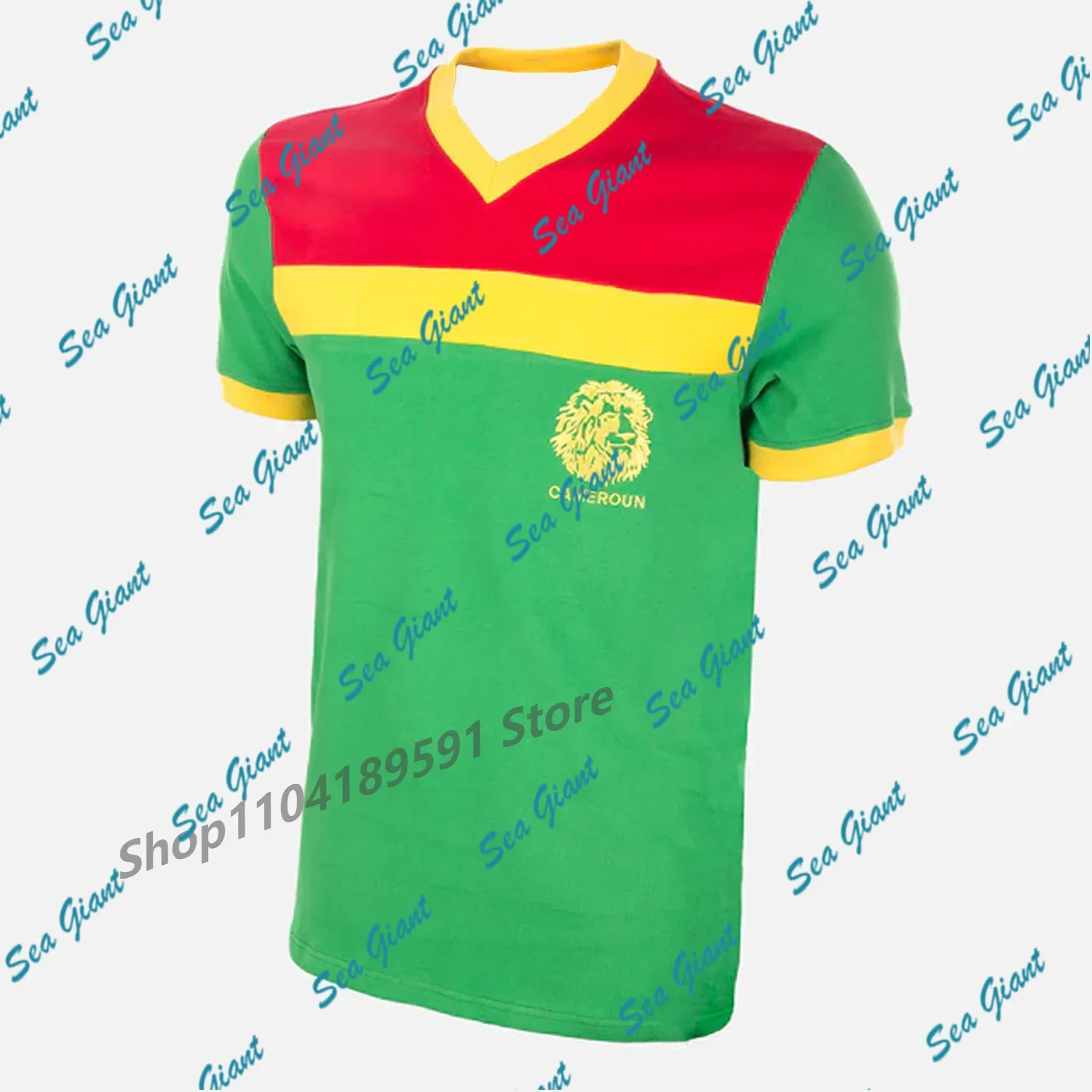 

Vintage Style Cameroon Retro Football Jersey Man Women Sport Comfort T-Shirt Sport Tee 3D Fashion Sports Shirt 1989