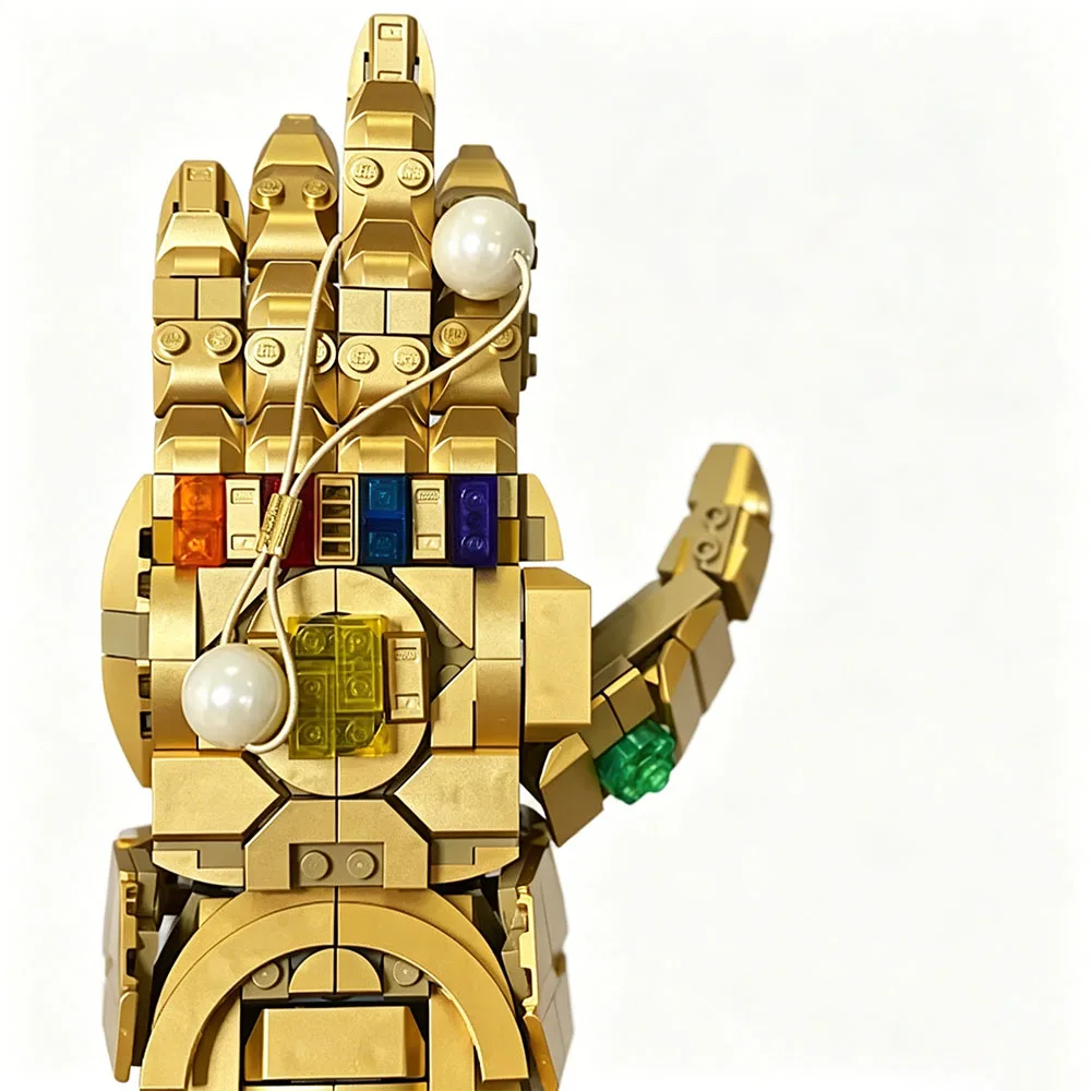 MOC Infinity Stone Handschuhe 589 Teile Montierbare Heimdekoration Zubehör Geeignet für Feiertags- und Partygeschenke – Detail 2