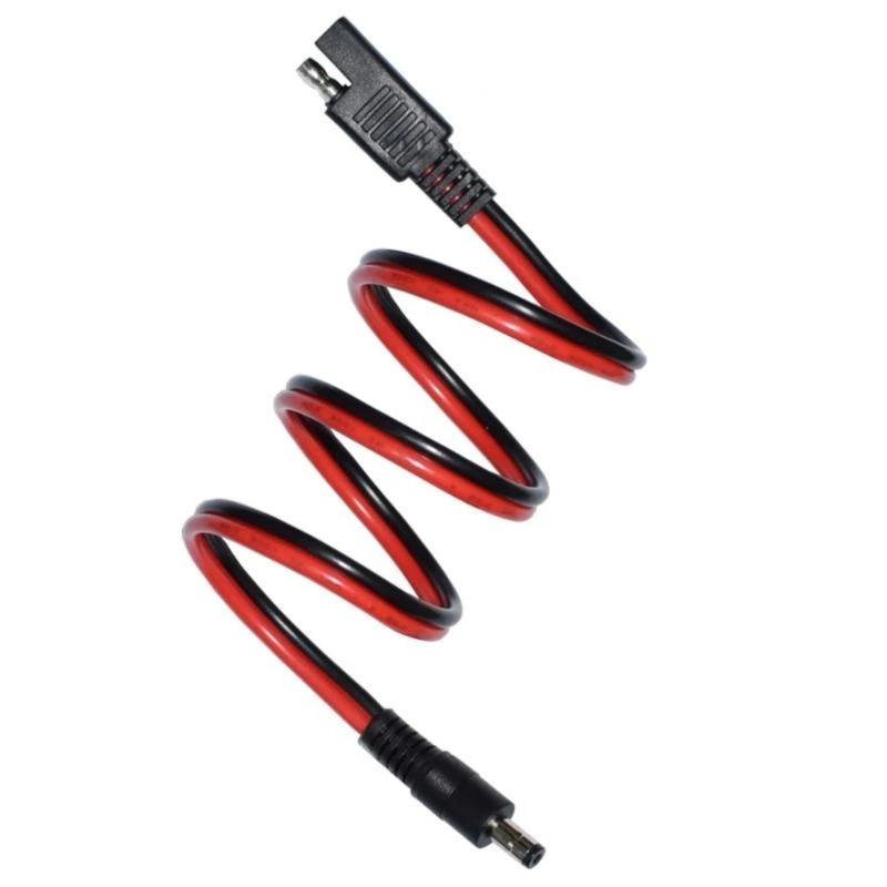 

PVC 14AWG Motorcycle Solar Panel Extension Cable with 5.5mmx2.1mm Male to SAE 2Pin Connectors 83CE
