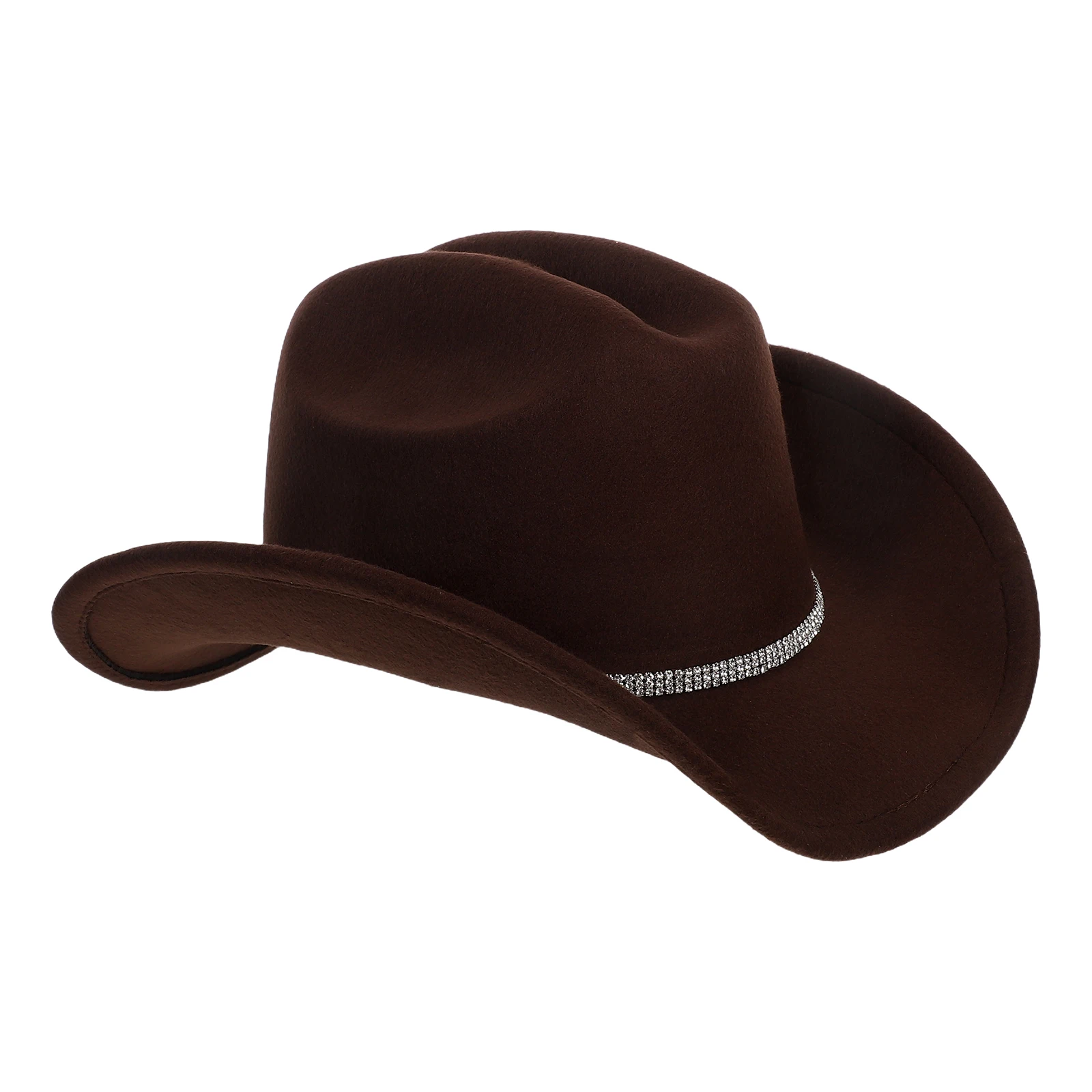 

Hats for Men Western Cowboy Cowgirl Brown Women Broadside Fedora Boho Party Man