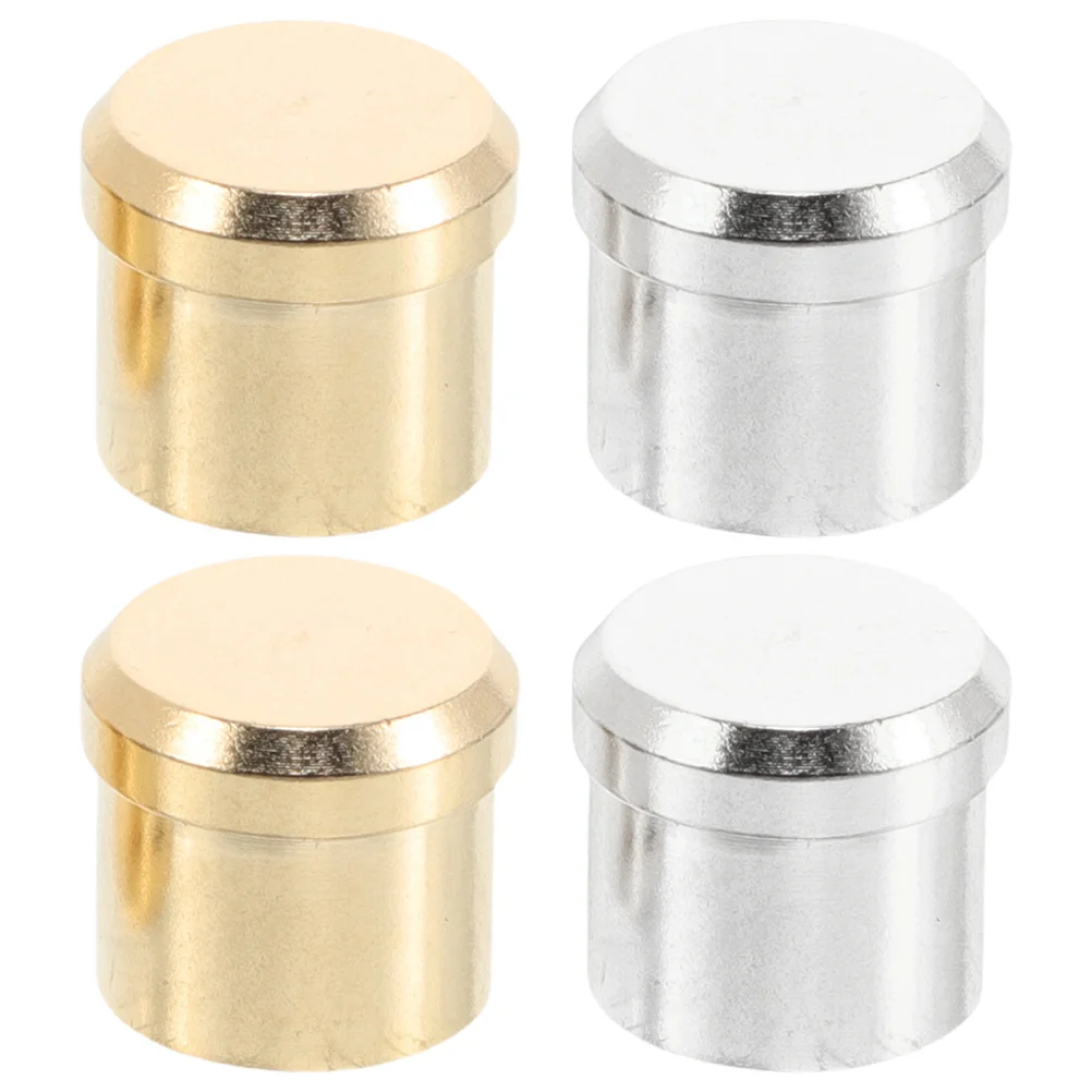 

4Pcs Dust Protection Caps Copper Socket Protectors Fade Resistant Plating for High-Quality Audio Equipment