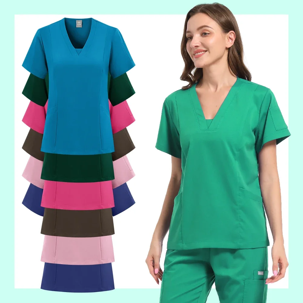 Scrub uniforme medica per sala operatoria all\'ingrosso Scrub da lavoro ospedaliero Set Forniture mediche Infermiera Tuta per chirurgia dentale