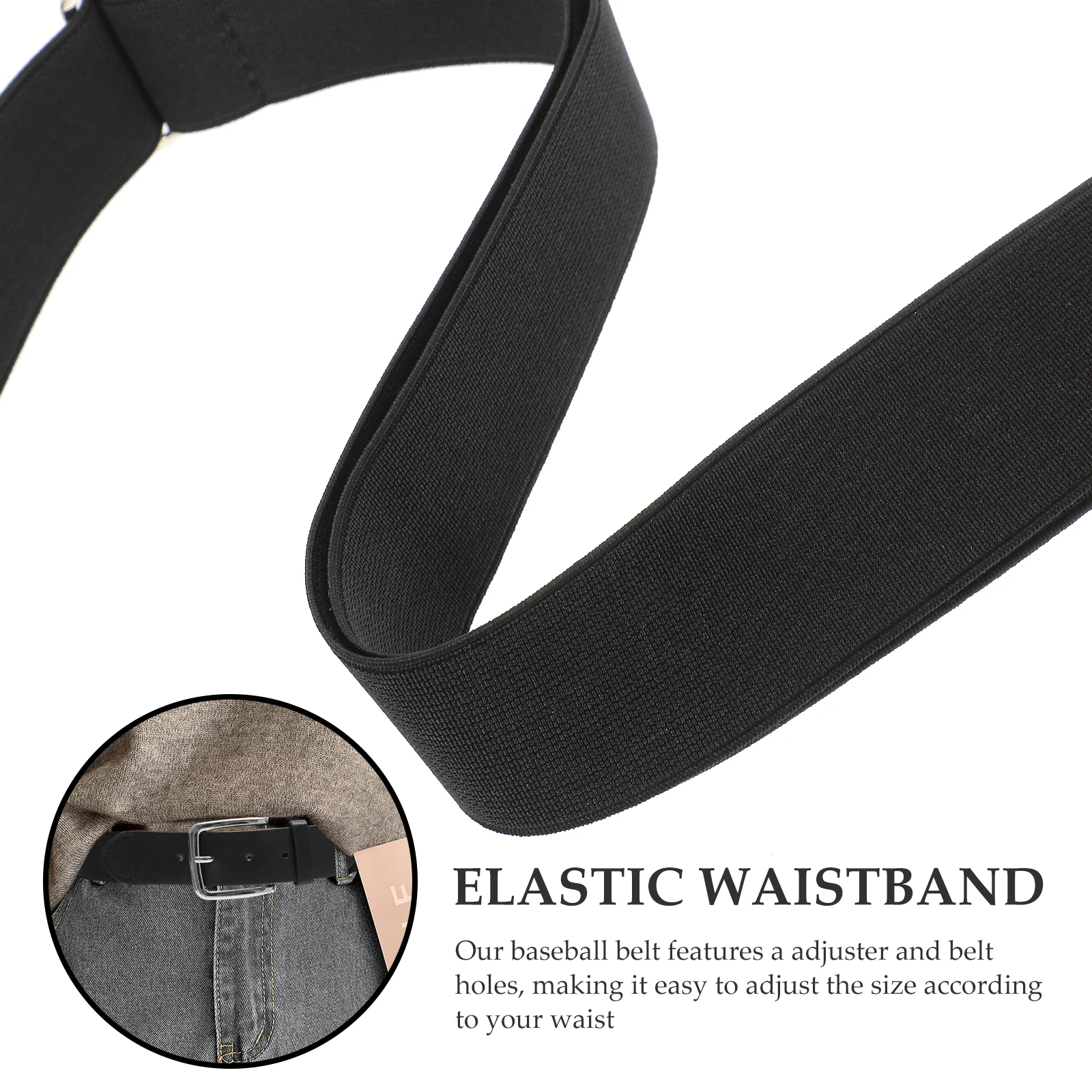 

Elastic Baseball Belt Youth Softball Football Training Outdoor Miss