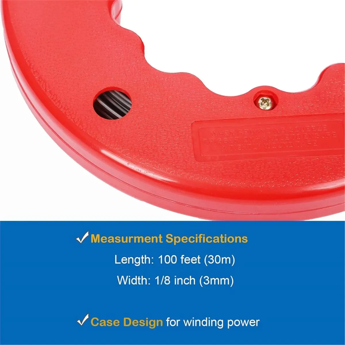 STOCK-Fish Tape Hand Wire Puller Width Fishtape, Electrician Reel Pull Wires Cable Hand Puller ATE Tools, Wire Fishing Tools