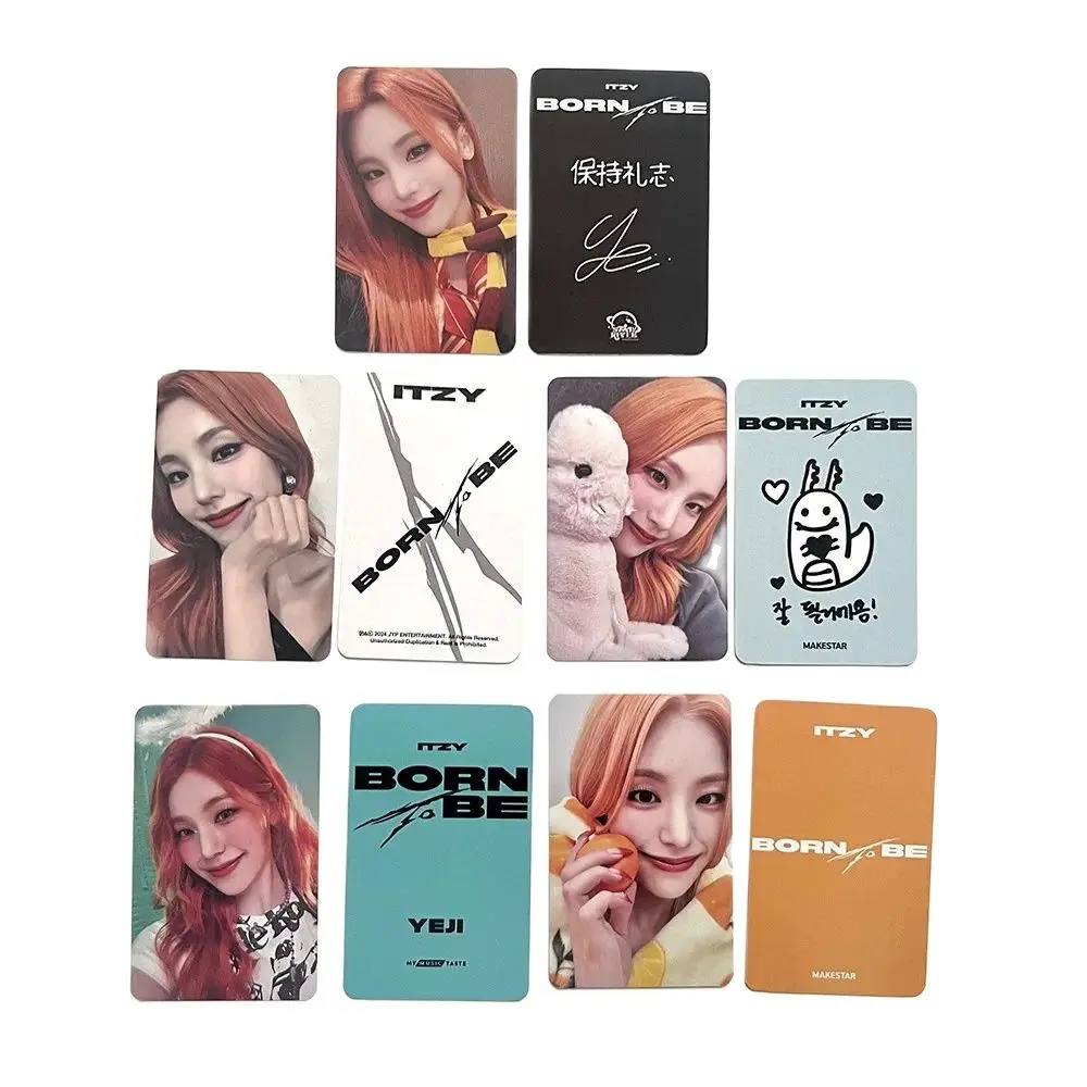 5Pcs/Set Kpop Idol Girl ITZY New Album BORN TO BE Photocards HD Printd Lomo Cards Yeji Ryujin Chaeryeong Yuna Fans Series Gifts