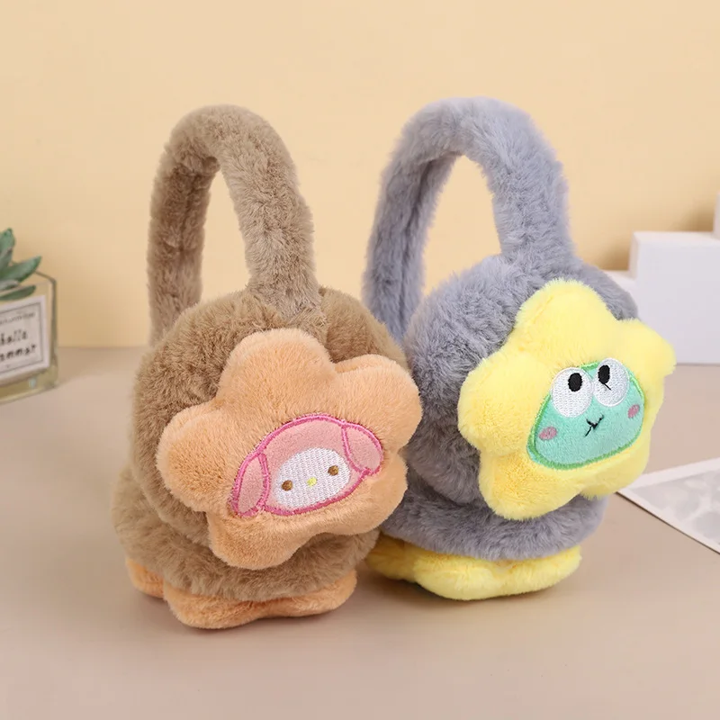 MINISO earmuffs new autumn and winter cute Sanrio plush thickened student adult warm cartoon ear cover windproof ear warm