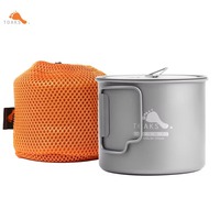 TOAKS 550ml Pot, Titanium Cup (Ultralight Version) Outdoor Tableware Camping Mug