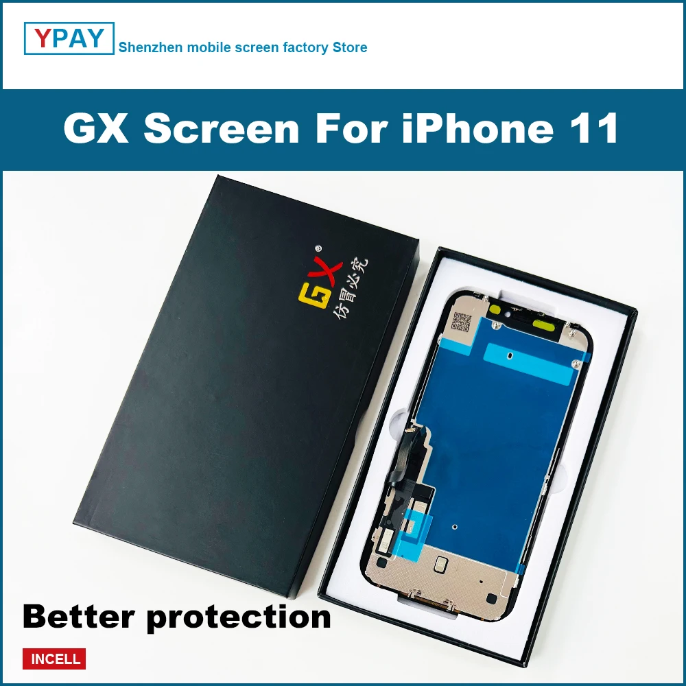 GX Screen For iPhone 11 LCD Display Touch Screen Digitizer Assembly Tested No Dead Pixel Replacement LCDs Support True Tone