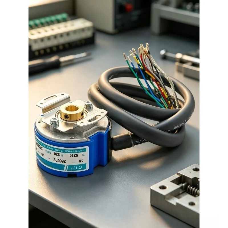 High Precision Industrial Incremental Rotary Encoder TS5214N530 OIH48-2500P8-L6-5V 5V Straight Shaft for Servo Motor