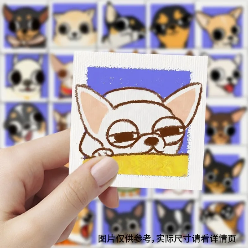 59PCS Cartoon Personality Chihuahua Dog Creative Graffiti Decoration Sticker