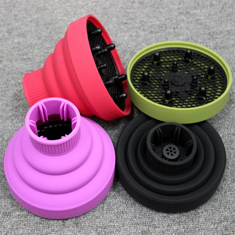 Collapsible Silicone Hair Dryer Diffuser for Curly Hair