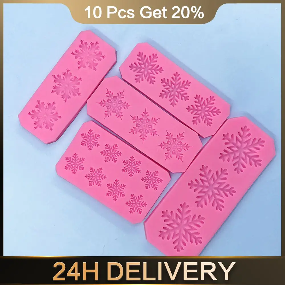 Cake Mold Glue Baking Tools Silicone Mold Kitchen Bar Supplies Baking Mold Snowflake Easy To Use Winter Gift Household Products