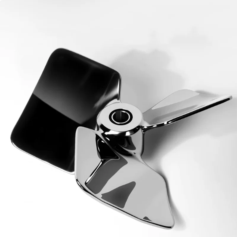 Three-blade high-flow circulating stainless steel stirring paddle and impeller reaction kettle