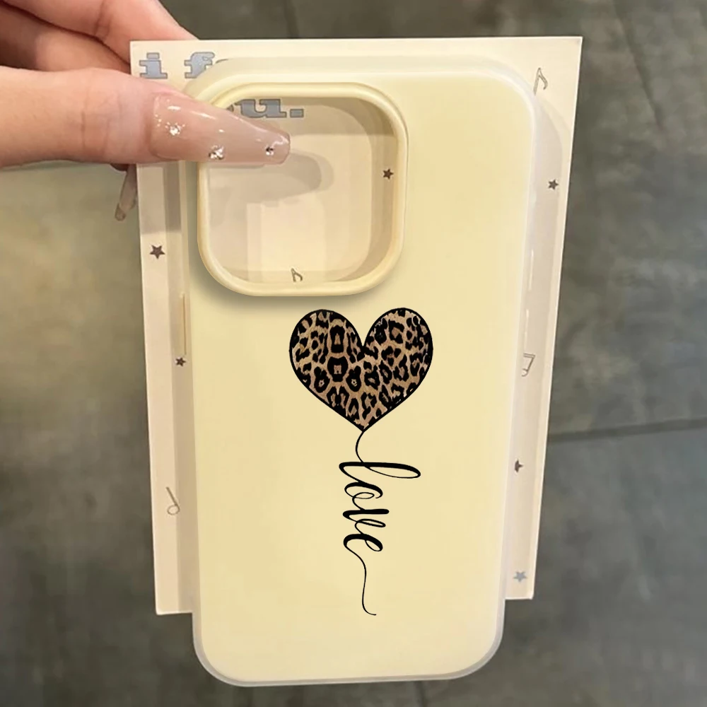 Einfache Handyhülle mit Leopardenmuster und Herz für Xiaomi Redmi Note 14 Pro 4G Hüllen Redmi Note 13 12 Pro 15C 14C 13C 11 10 Pro 5G Funda – Detail 4