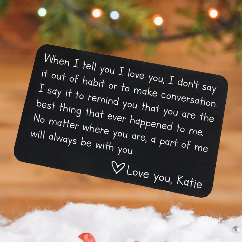 85x54 مللي متر محفورة مجانية محفظة من الفولاذ المقاوم للصدأ بطاقة بريدية الأسرة الذكرى عيد الحب شعار الأعمال لوحة الهوية اسم شارات هدية