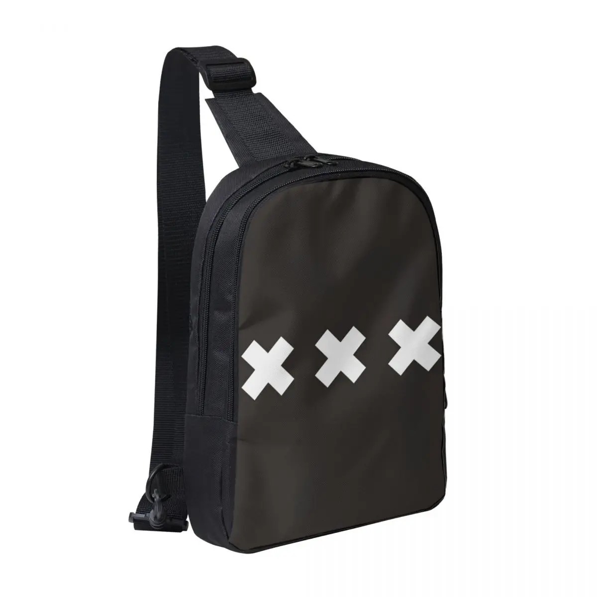 

Amsterdam Flag Chest Bag Men Sling Crossbody Backpack Chest Bag Travel Hiking Daypack Shoulder Bag