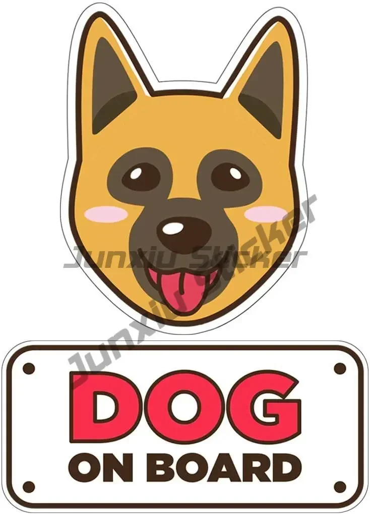 Germany Shepherd Sticker Australia Shepherd Border Collie Dog Spotted Dog on Board Decal Accessories Suv Window Peek Outdoor