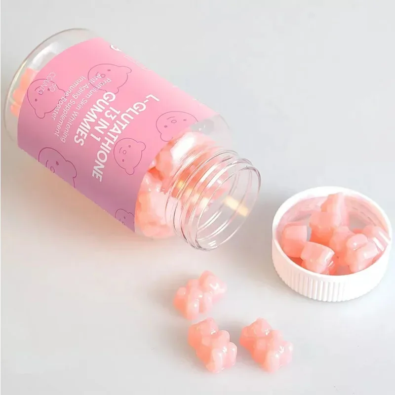 1 Bottle 60 capsules Glutathione Collagen Soft Candy Brightening Skin Vitamin VC Whitening Resistance Aging Spotting Freckle