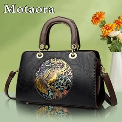 MOTAORA-Sac à main en cuir de grande capacité pour femme, sacs à bandoulière initiés par une femme, créateur de luxe, vintage, nouveau, 2023