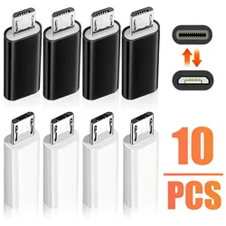 10-1PCS USB C To Micro USB Adapter Type C Female To Micro USB Male Converter TypeC Connector for Huawei Samsung Xiaomi Converter