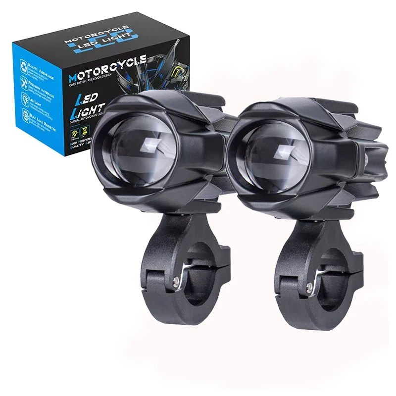 Auxiliary Lights LED Spot Driving Fog Lights for R1200GS F800GS K1600 Universal Motorcycle 40W 6000K Fog Lamps