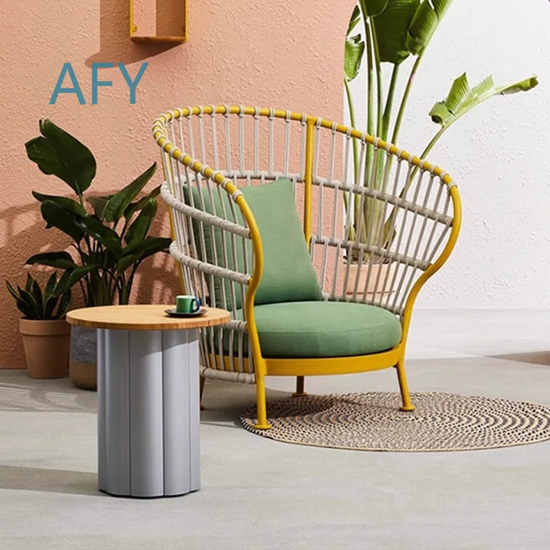 Wicker Sofa Set for Outdoor Patio Garden Living Room Balcony Tea Table Chair Furniture for Indoor and Outdoor Use
